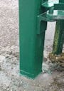 Damaged Steel Gate Post Straightening
